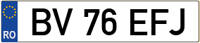 Trailer License Plate